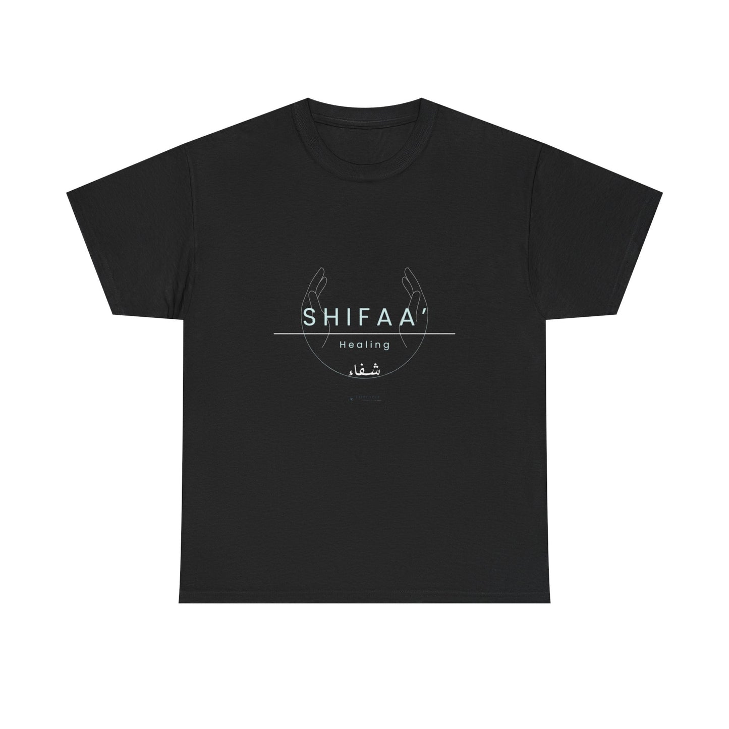 Healing T‑Shirt – Modern Arabic 'Shifaa' Graphic Tee