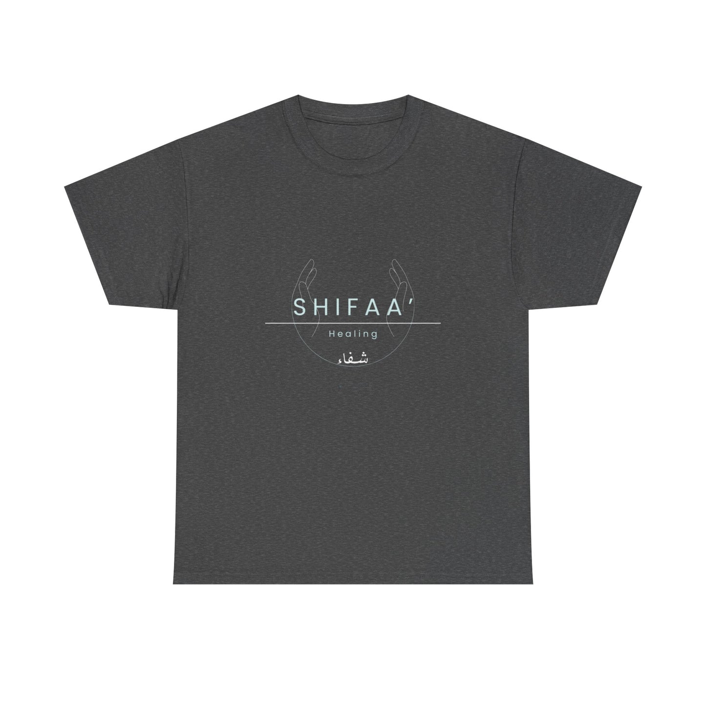 Healing T‑Shirt – Modern Arabic 'Shifaa' Graphic Tee