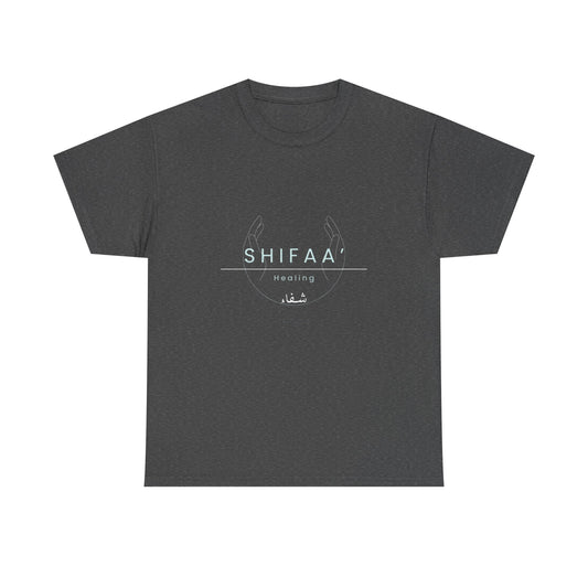 Healing T‑Shirt – Modern Arabic 'Shifaa' Graphic Tee