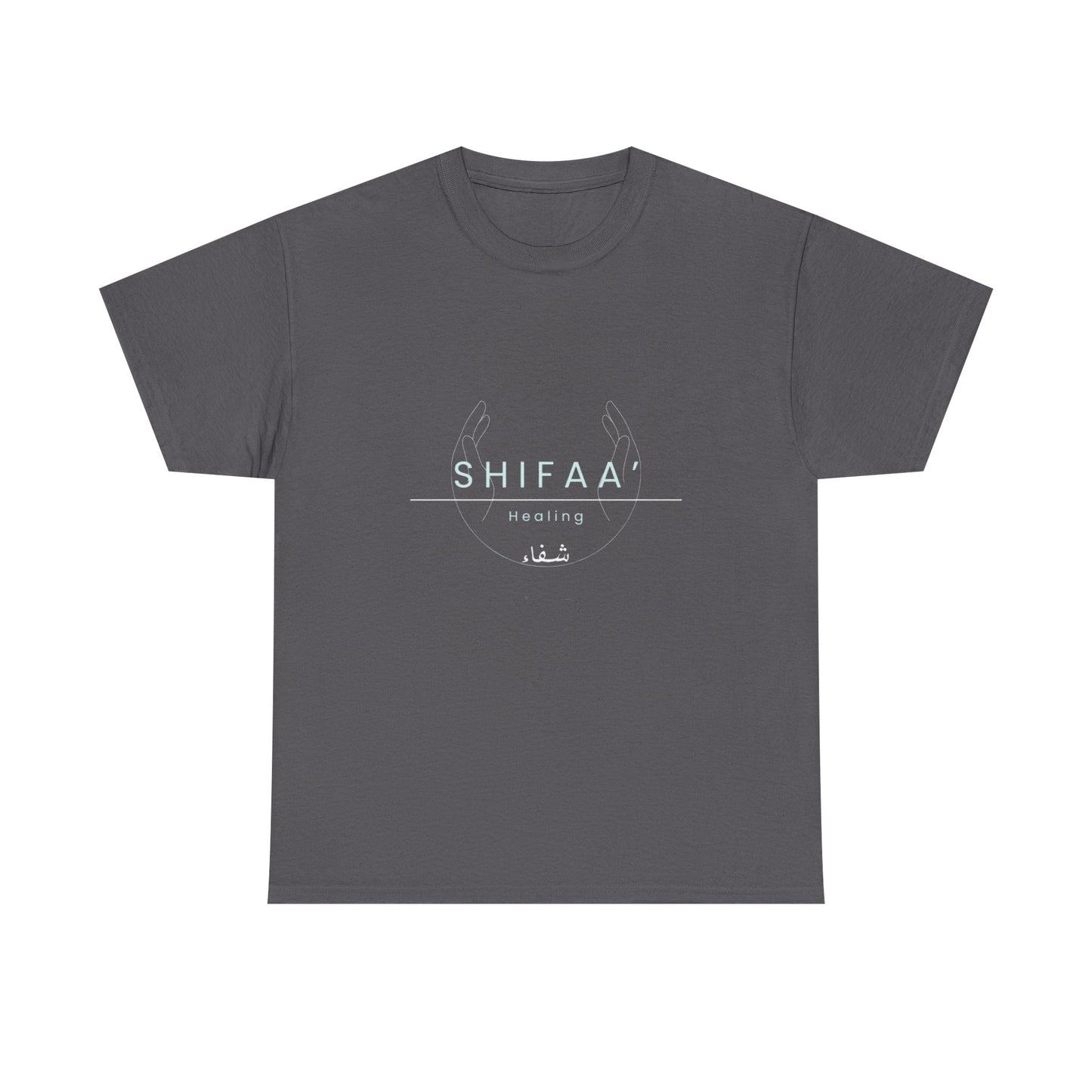 Healing T‑Shirt – Modern Arabic 'Shifaa' Graphic Tee
